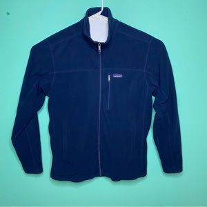 Patagonia men’s Linked In size large fleece jacket pre owned navy blue